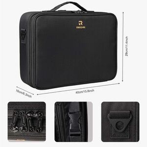 Relavel black Makeup Case